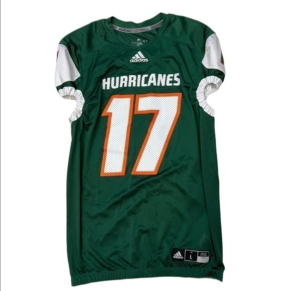 Miami Hurricanes Adidas Football Shirt Jackson 17 - Picture 1 of 9